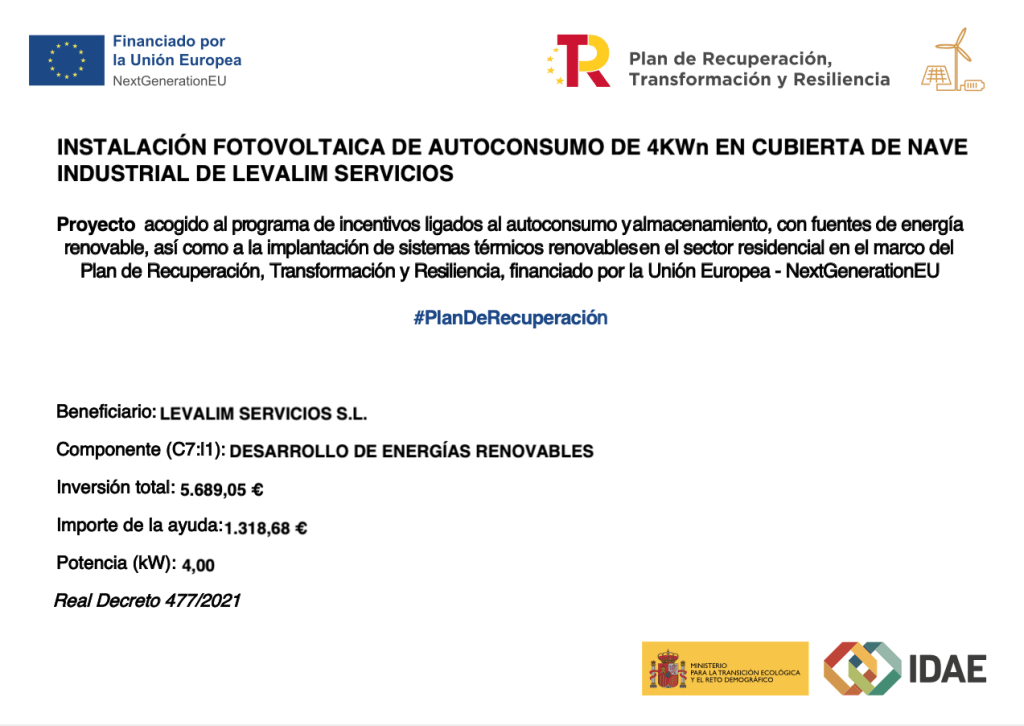 instalacion fotovoltaica de autoconsumo